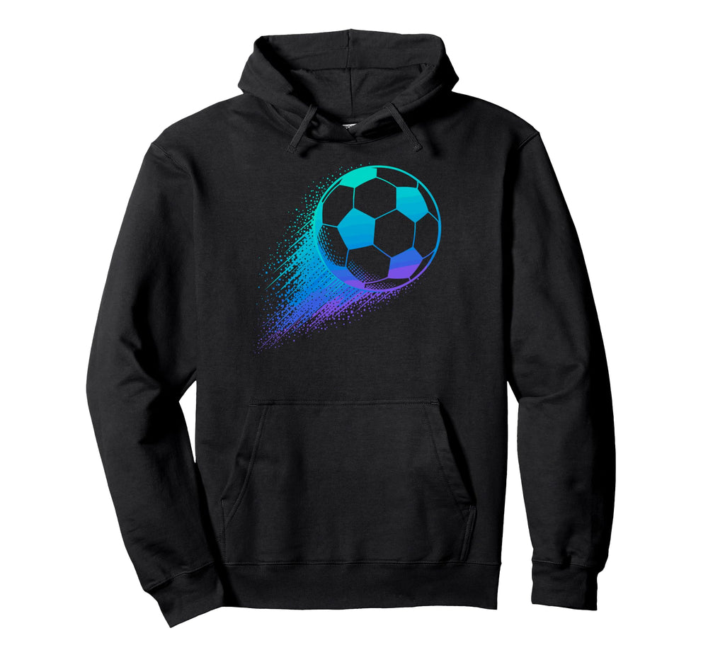 Colorful Splash Art Soccer Hoodie - Casual Everyday Wear for Adults