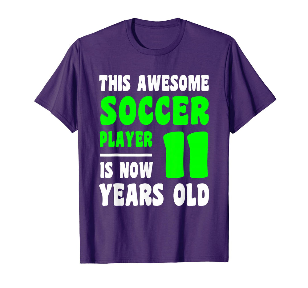 11 Year Old Happy 11Th Birthday Soccer T-Shirt - Streetwear Style Unisex