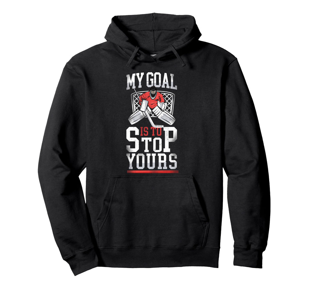 Ice Hockey Goalie Goalkeeper Hoodie - Graphic Print for Adults