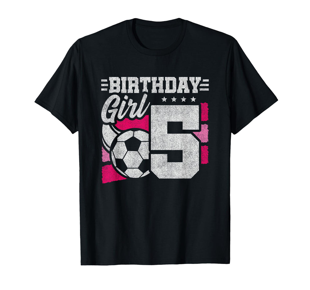 5 Year Old Birthday Soccer Party 5Th T-Shirt - Unique Graphic for Adults