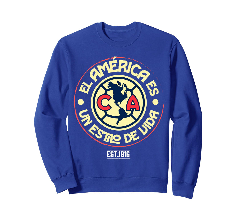 Club America Soccer Is Way Life Sweatshirt - Streetwear Style Unisex