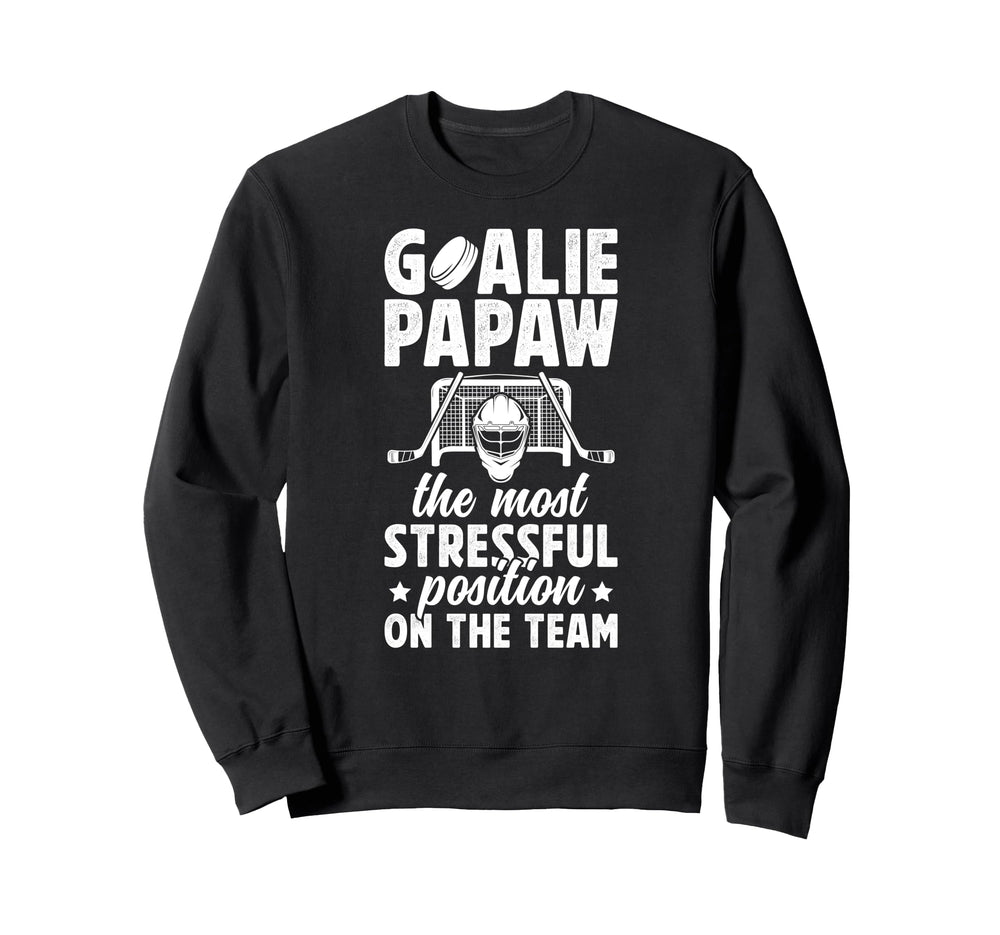 Funny Hockey Goalie Papaw Ice Sweatshirt - Custom Art Print Men Women