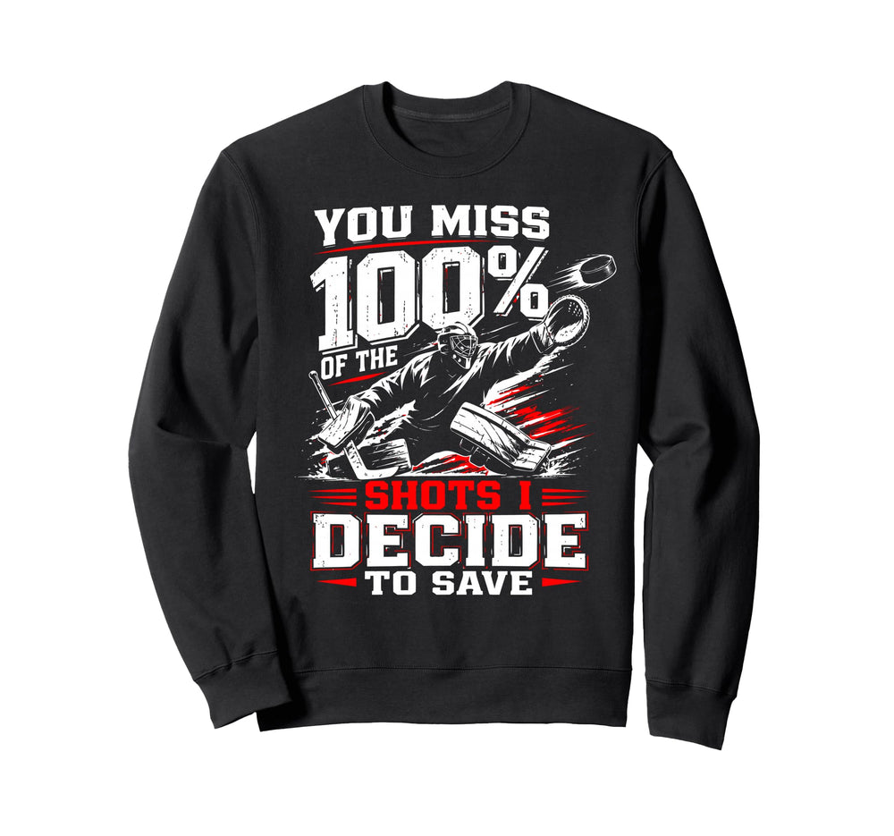 Ice Hockey Goalkeeper Save Sweatshirt - Aesthetic Graphic for Adults