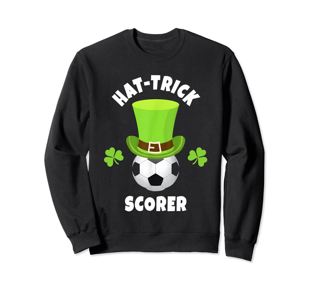 Soccer Striker Hat Trick Scorer Sweatshirt - Minimalist Print Unisex