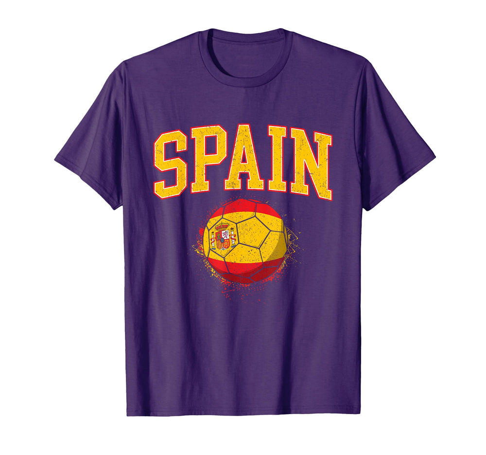 Spain Spanish Soccer Football T-Shirt - Casual Everyday Wear Men Women