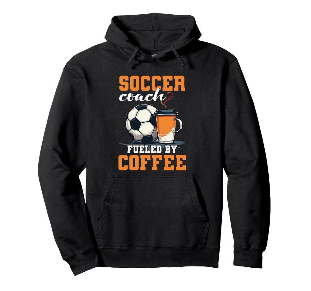 Coaching Soccer Dad Coach Soccer Hoodie - Aesthetic Graphic for Adults