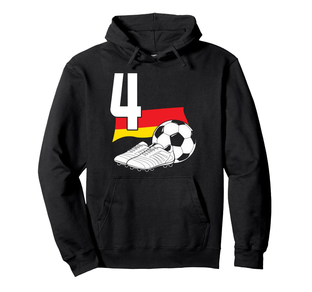 4 Soccer Birthday Gift Soccer Fan Hoodie - Custom Art Print for Adults