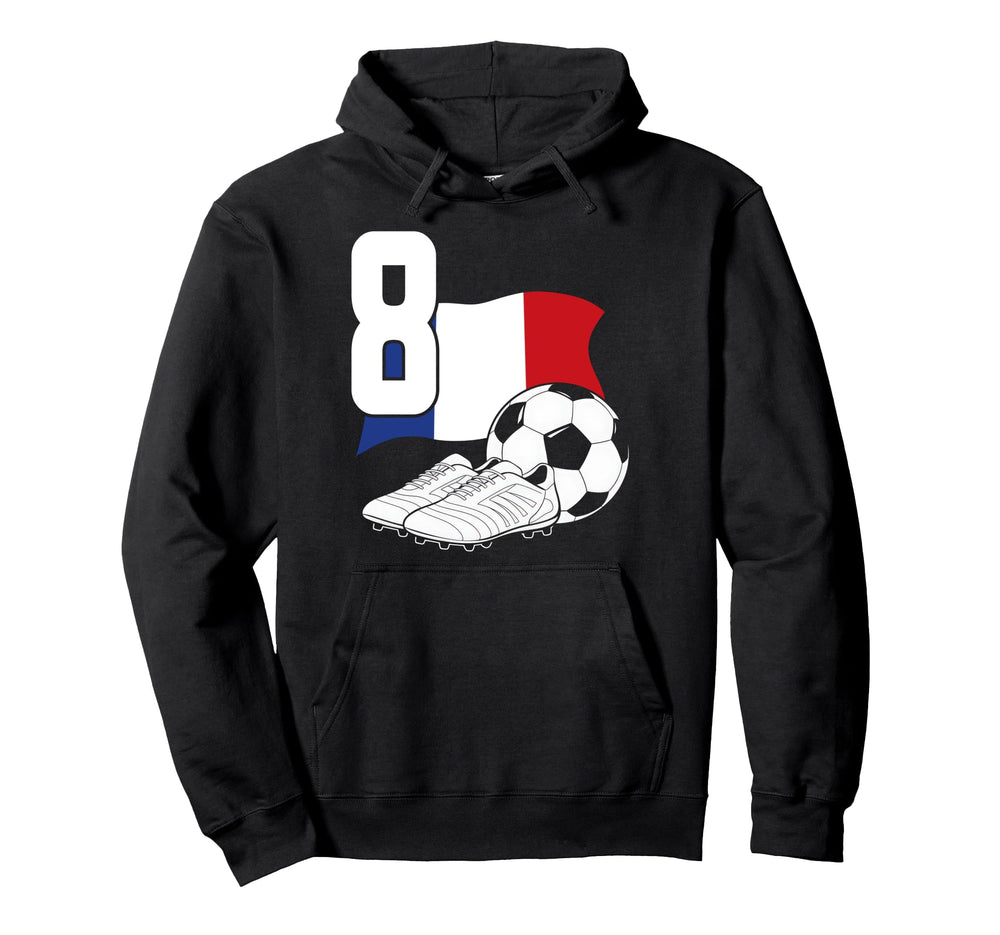 8 Soccer Birthday Gift Soccer Fan Hoodie - Trendy Graphic for Adults