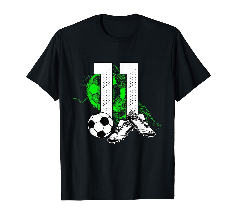 11Th Birthday Soccer Player Football T-Shirt - Streetwear Style for Adults