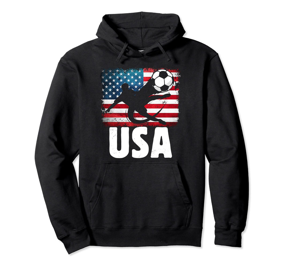 Usa Soccer Hoodie - Graphic Print Men Women