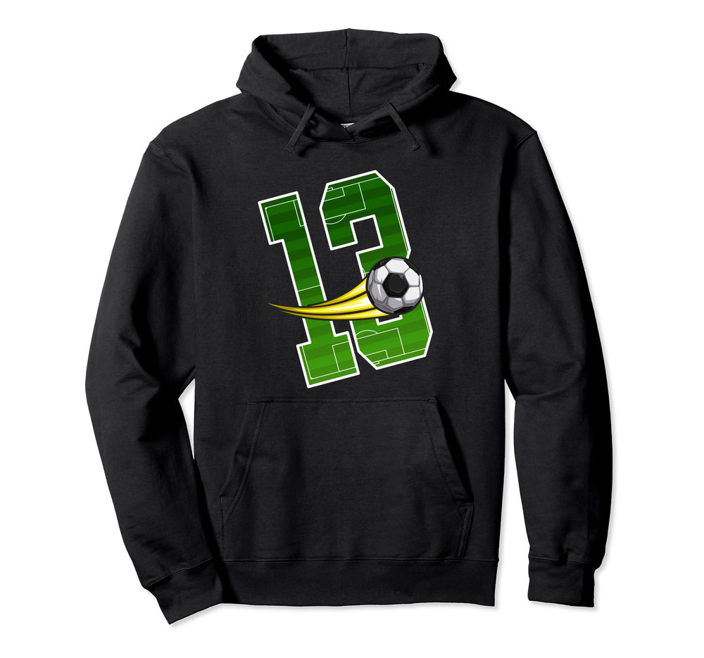 Soccer 13Nd Birthday Im 13 Childrens Birthday Hoodie - Graphic Print Unisex