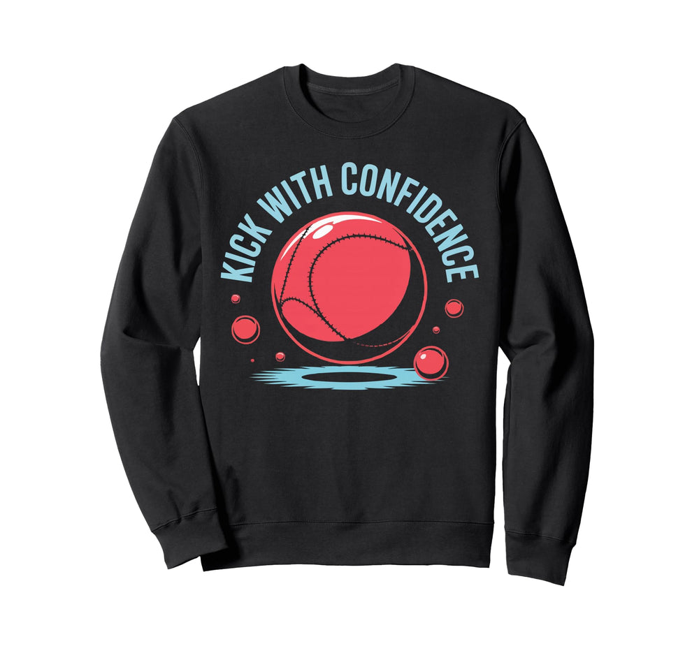 Love Kickball Player Soccer Baseball Sweatshirt - Minimalist Print Unisex