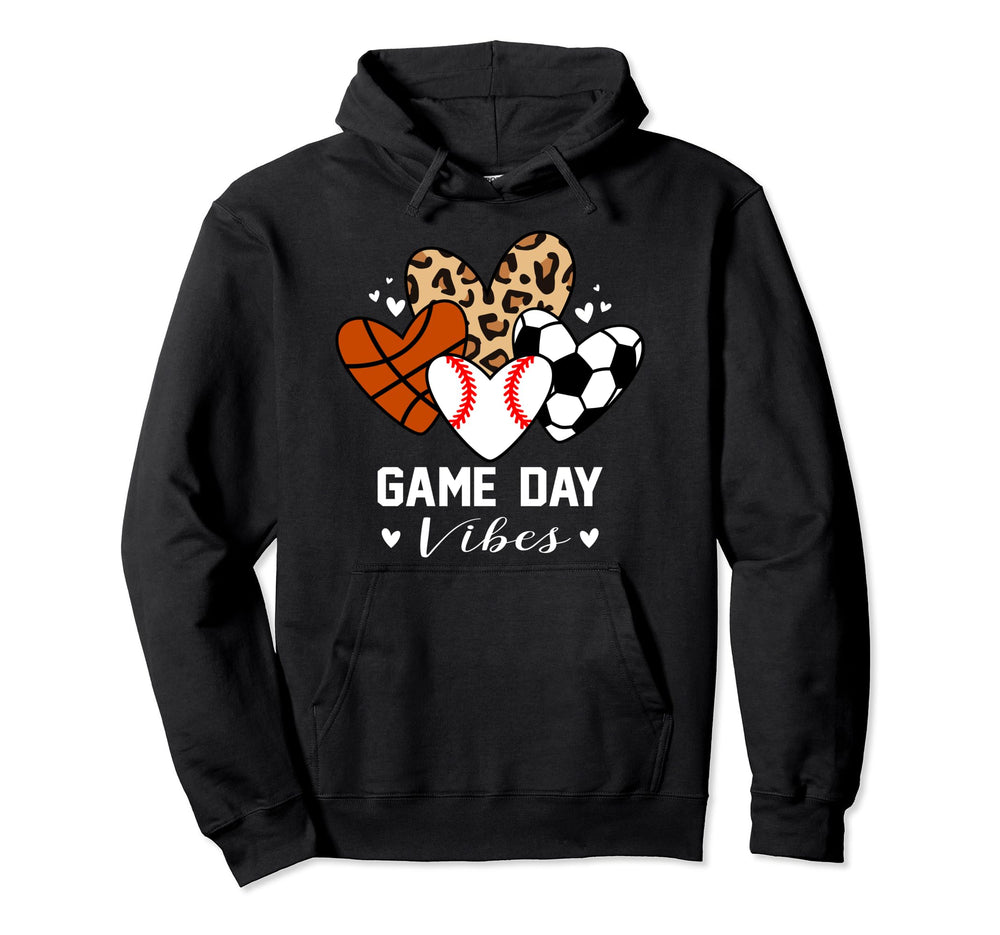 Game Day Vibes Funny Baseball Hoodie - Casual Everyday Wear Men Women