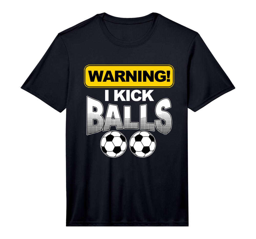 Mens Ich Kicke Balls Striker Football T-Shirt - Custom Art Print Men Women