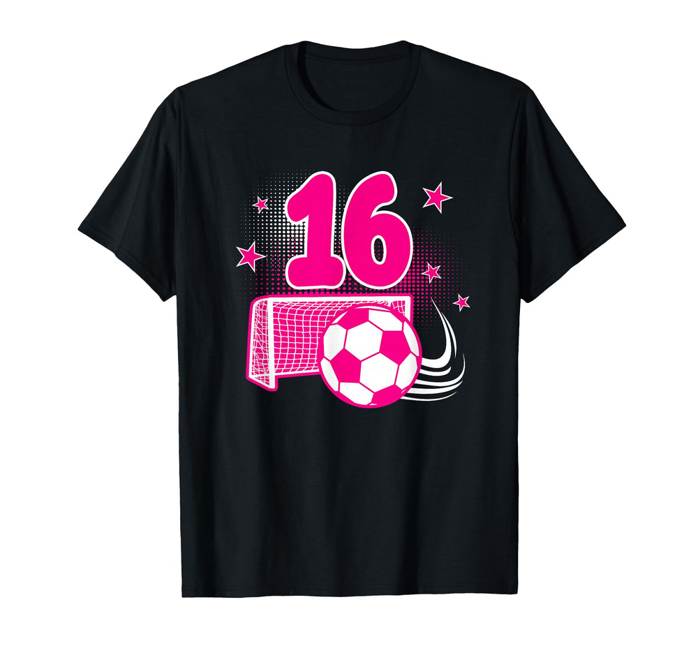 16 Years Old Birthday 16Th Soccer T-Shirt - Unique Graphic Men Women