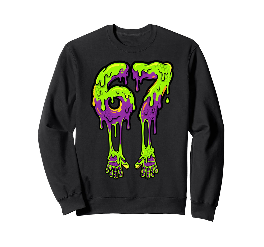 Slime Drip 67 Soccer Goalie Gloves Sweatshirt - Custom Art Print Unisex