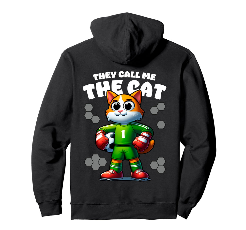 They Call Me Cat Soccer Player Funny Hoodie - Unique Graphic for Adults