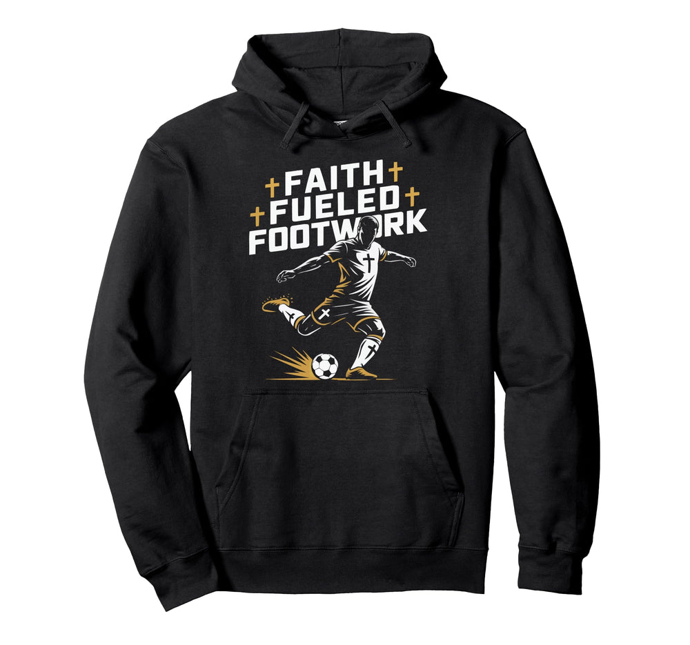 Christian Soccer Player Religious Bible Hoodie - Graphic Print for Adults