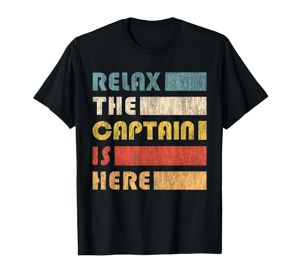 Relax Captain Skipper And Boat Captain T-Shirt - Aesthetic Graphic Unisex