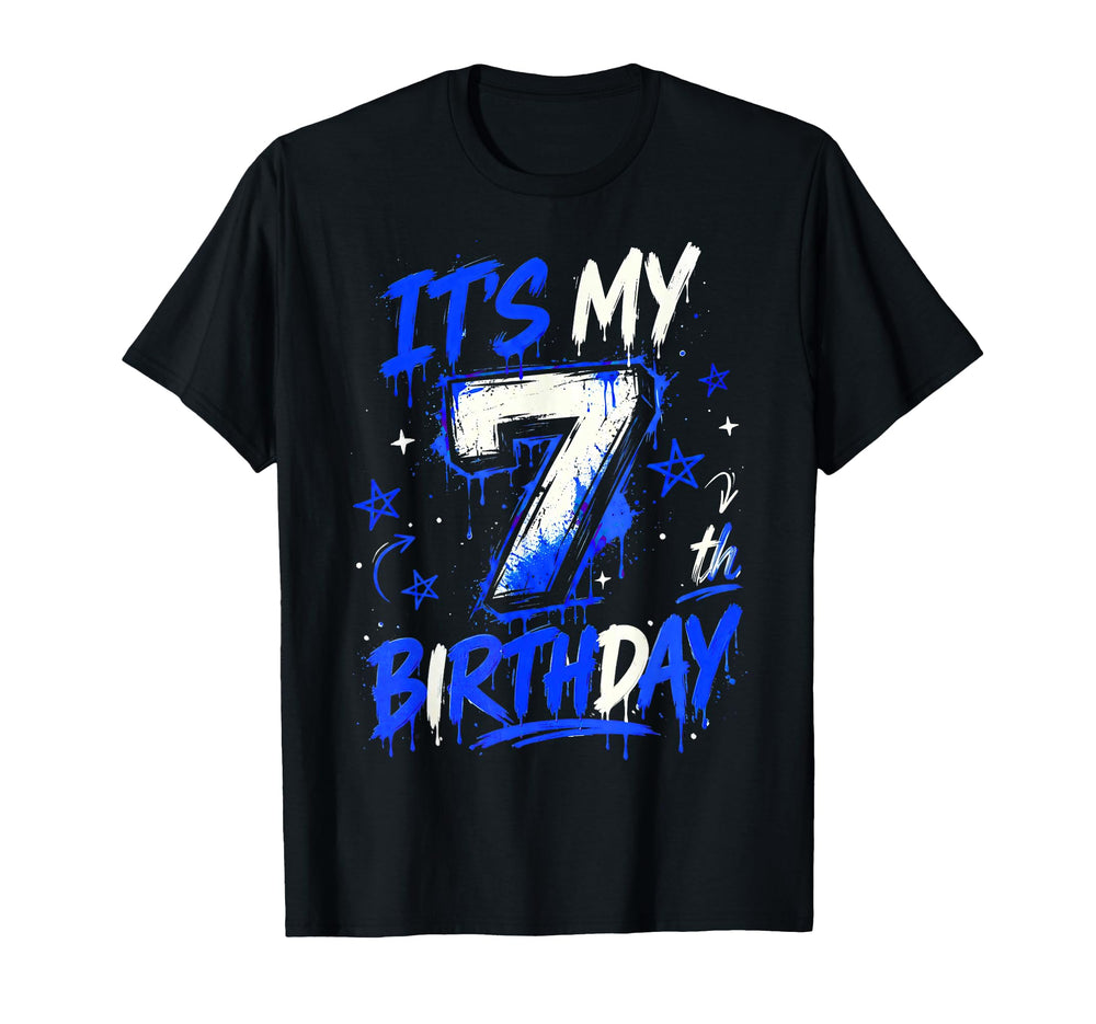 Its My 7Th Soccer Birthday 7 Birthday T-Shirt - Streetwear Style Men Women