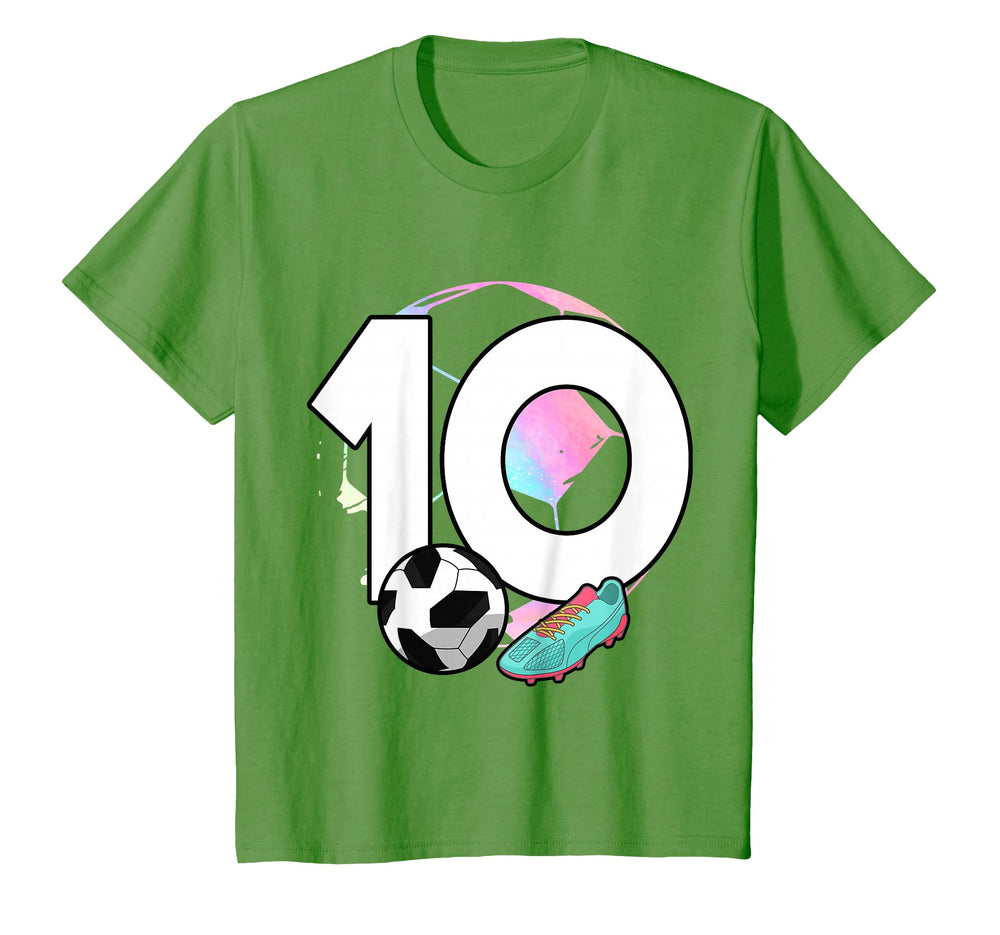 10Th Birthday Soccer Player T-Shirt - Casual Everyday Wear for Adults