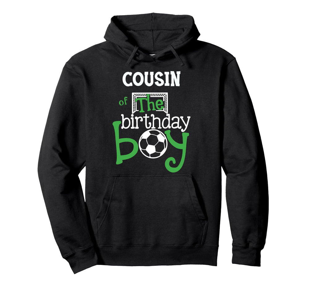 Cousin Birthday Soccer Player Hoodie - Minimalist Print for Adults
