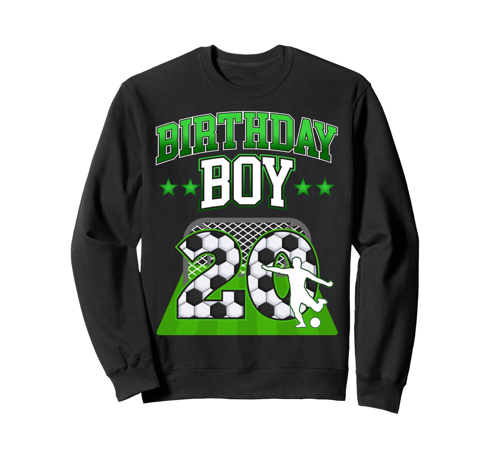 Soccer Themed Birthday Outfit 20 Year Old Sweatshirt - Graphic Print Unisex