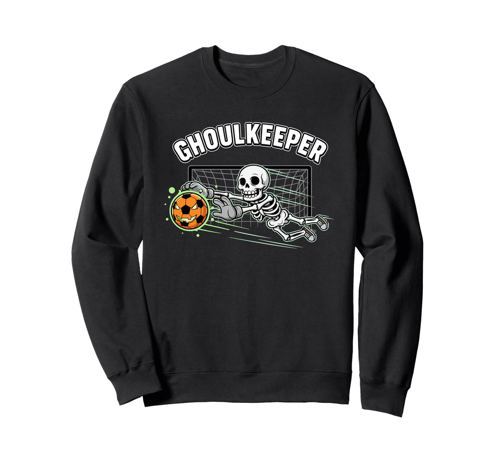 Ghoulkeeper Skeleton Goalie Halloween Sweatshirt - Graphic Print Men Women