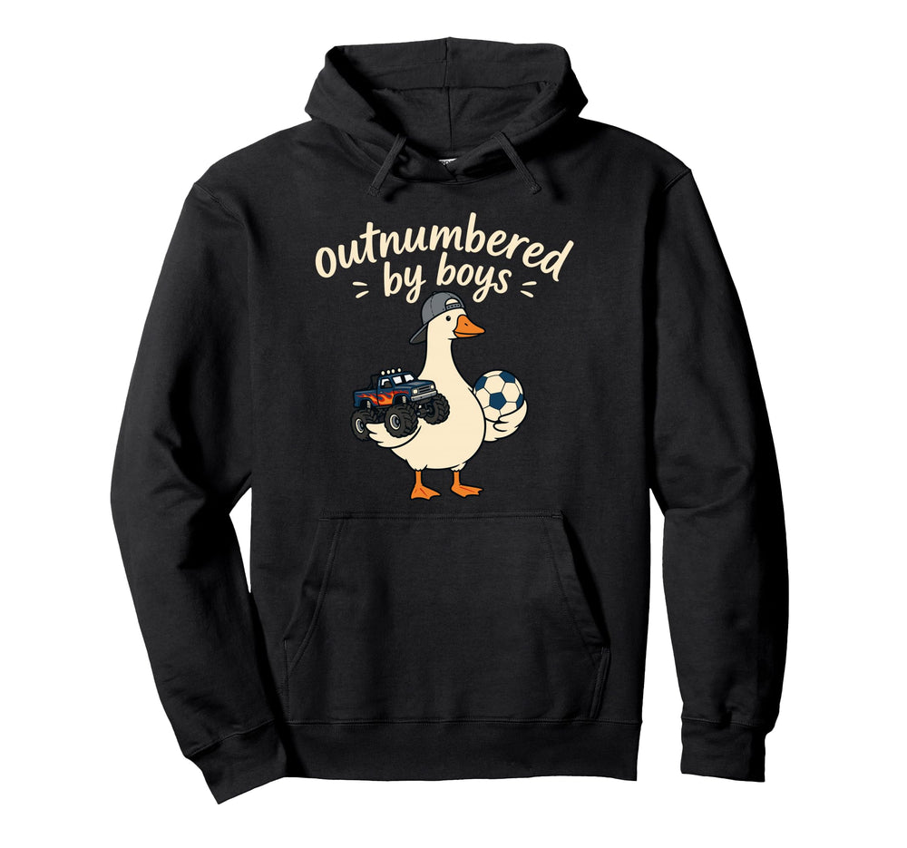 Funny Mom Silly Goose Outnumbered Hoodie - Streetwear Style Men Women
