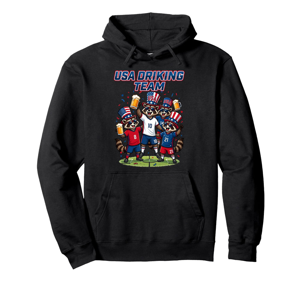 Usa Raccoon Soccer Tournament Hoodie - Casual Everyday Wear for Adults