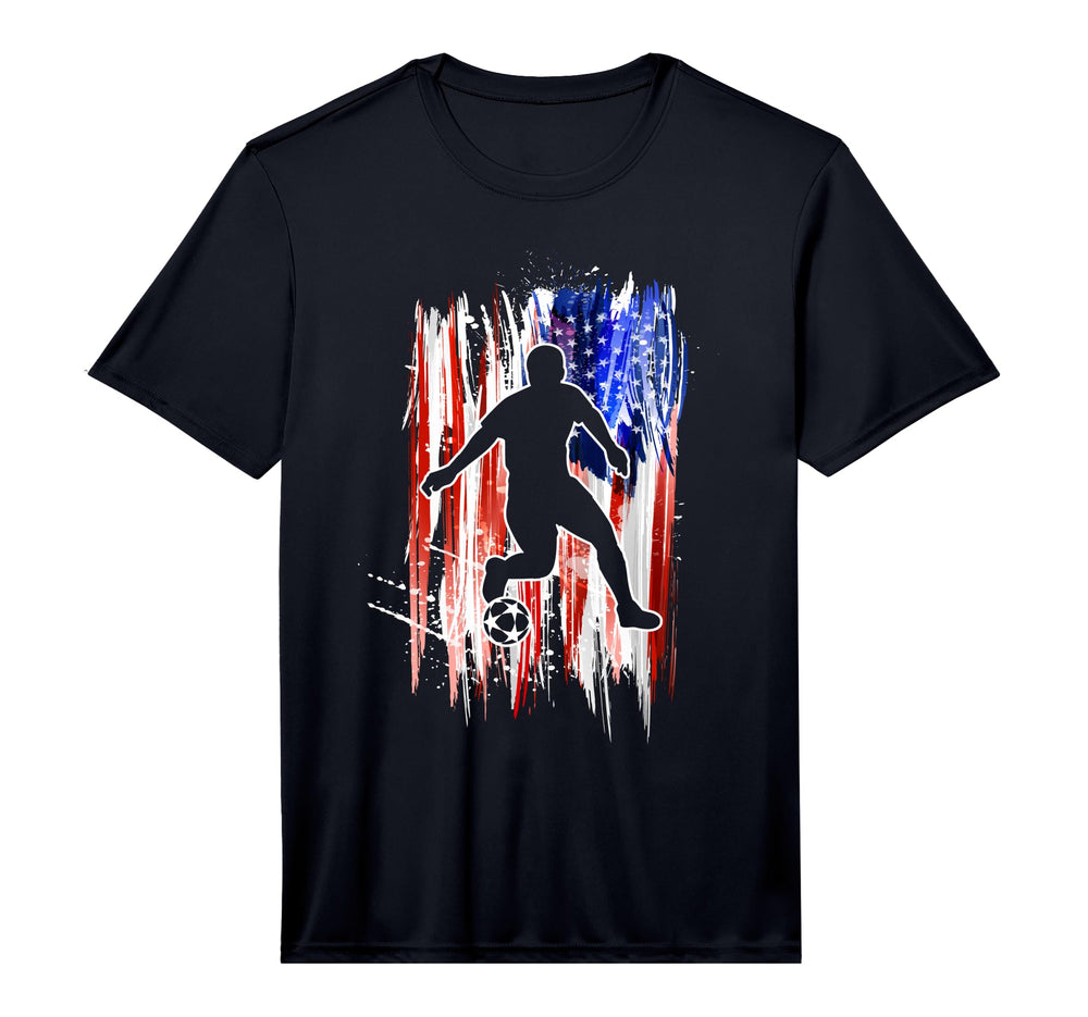 America Soccer Fans Jersey United T-Shirt - Aesthetic Graphic Unisex