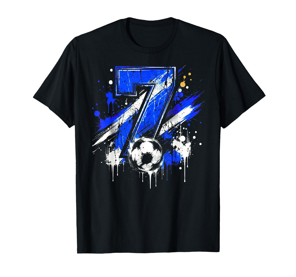 Its My 7Th Soccer Birthday 7 T-Shirt - Custom Art Print for Adults