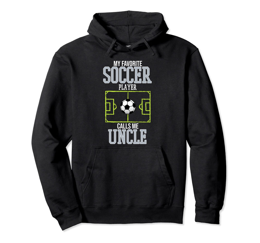 Soccer Player Calls Me Uncle Sports Hoodie - Minimalist Print Unisex