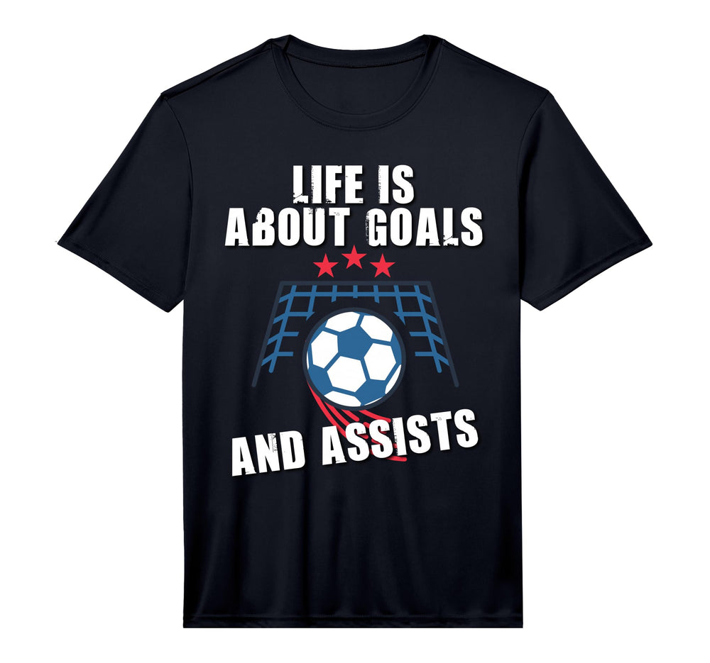 Soccer Life Is About Goals And T-Shirt - Custom Art Print Men Women