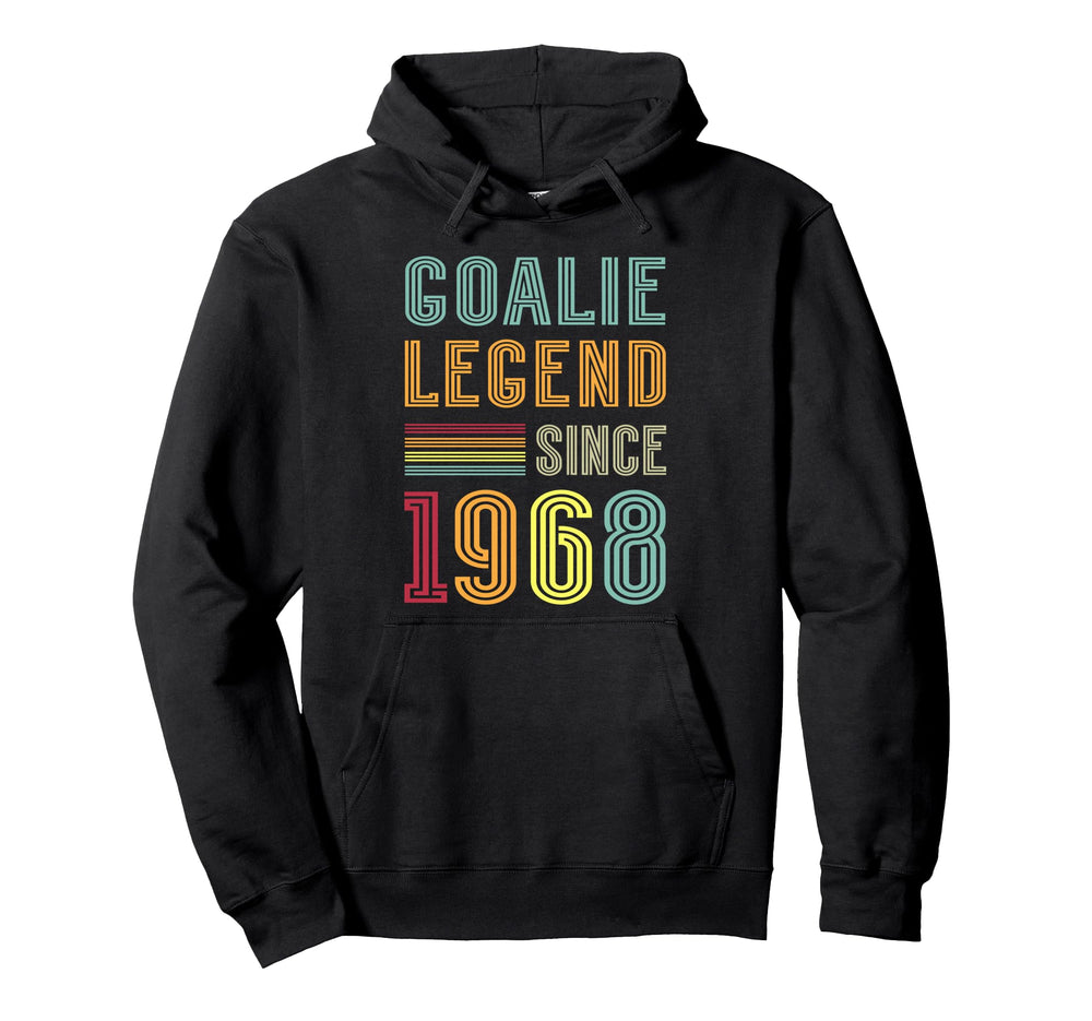 Goalkeeper Legend 1968 Sports Goal Hoodie - Streetwear Style for Adults