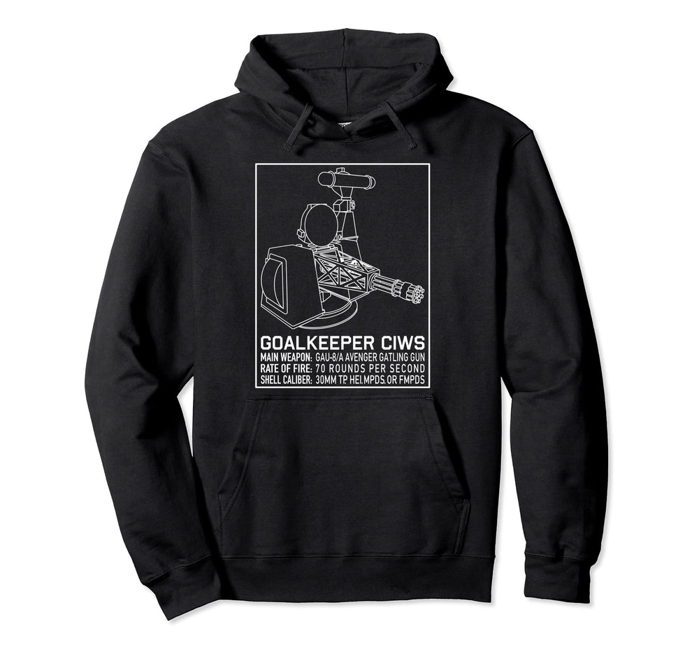 Goalkeeper Ciws Schematic Blueprint Hoodie - Novelty Apparel for Adults