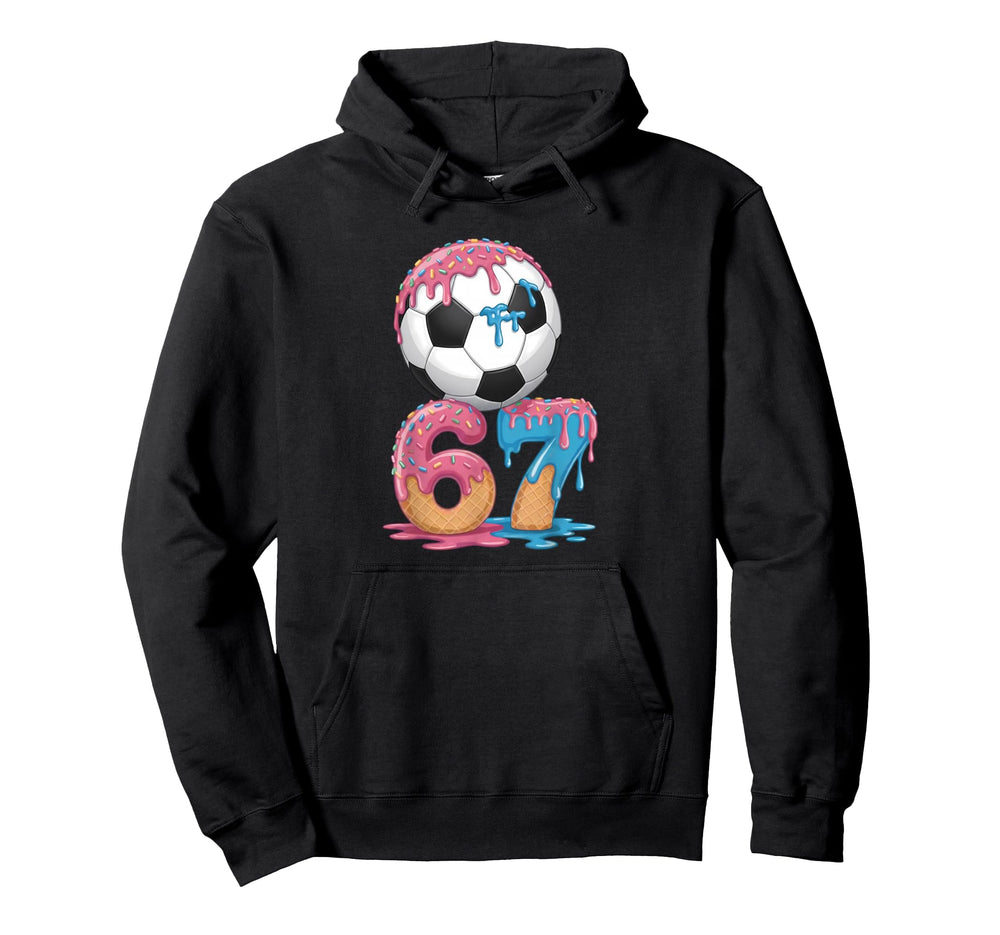 Soccer Drip Number 67 Soccer Player 67 Hoodie - Unique Graphic Men Women
