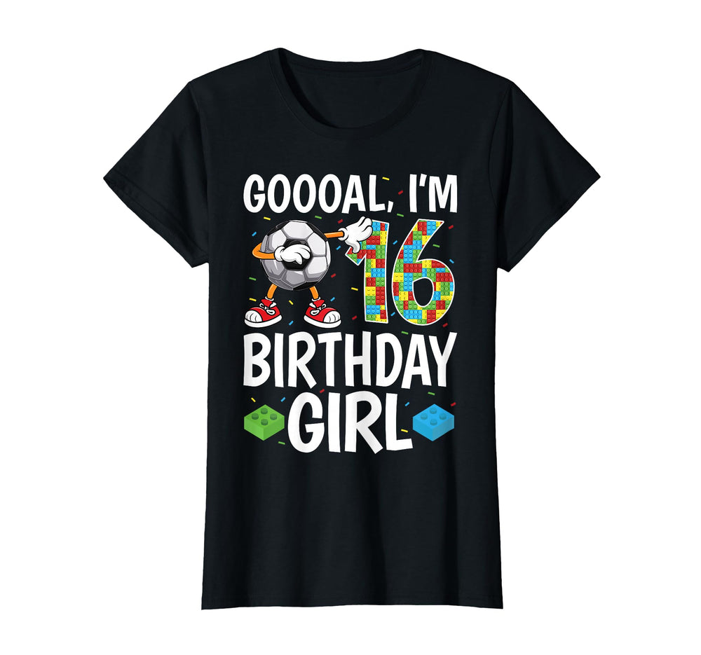 Goooal Im 16 Birthday Soccer T-Shirt - Graphic Print for Adults