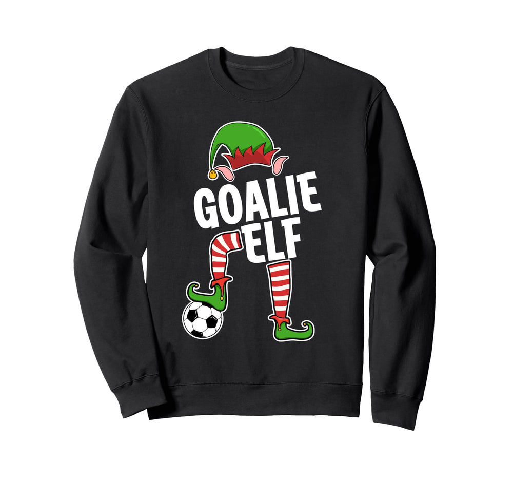 Soccer Elf Goalie Soccer Player Sweatshirt - Custom Art Print for Adults