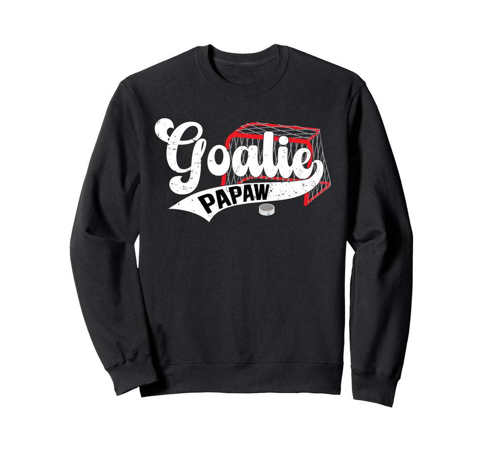 Ice Hockey Goalie Papaw Ice Hockey Sweatshirt - Streetwear Style Unisex