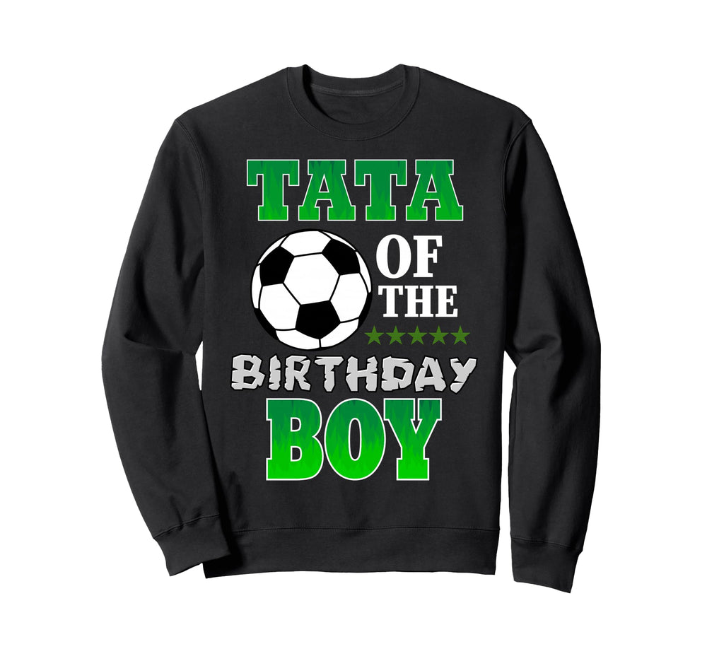 Tata Birthday Soccer Stars Outfit Sweatshirt - Minimalist Print Unisex