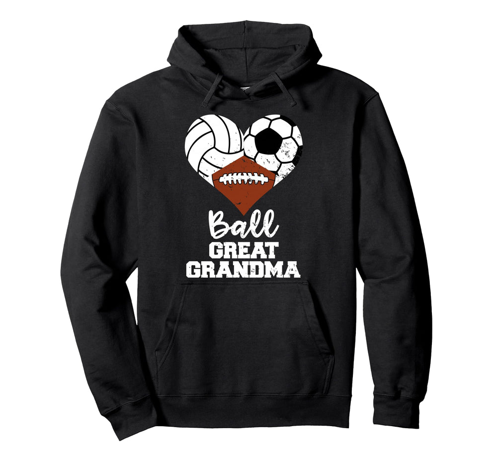 Ball Great Grandma Heart Volleyball Hoodie - Streetwear Style Men Women