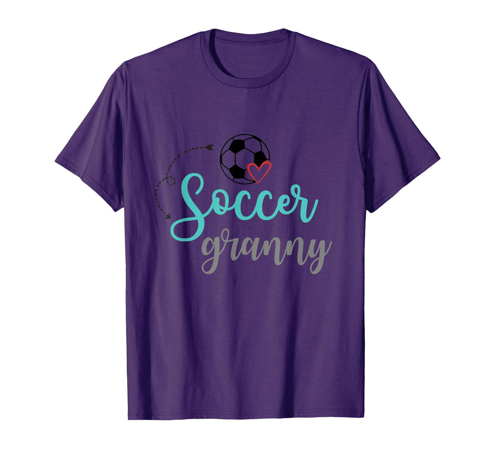 Soccer Granny Soccer Ball Heart T-Shirt - Fun Novelty Design for Adults