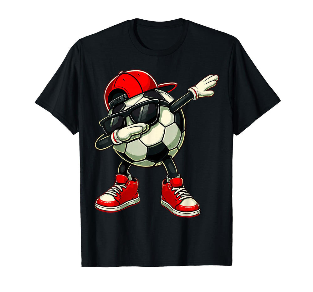 Soccer Ball Dabbing Funny Player T-Shirt - Minimalist Print Men Women