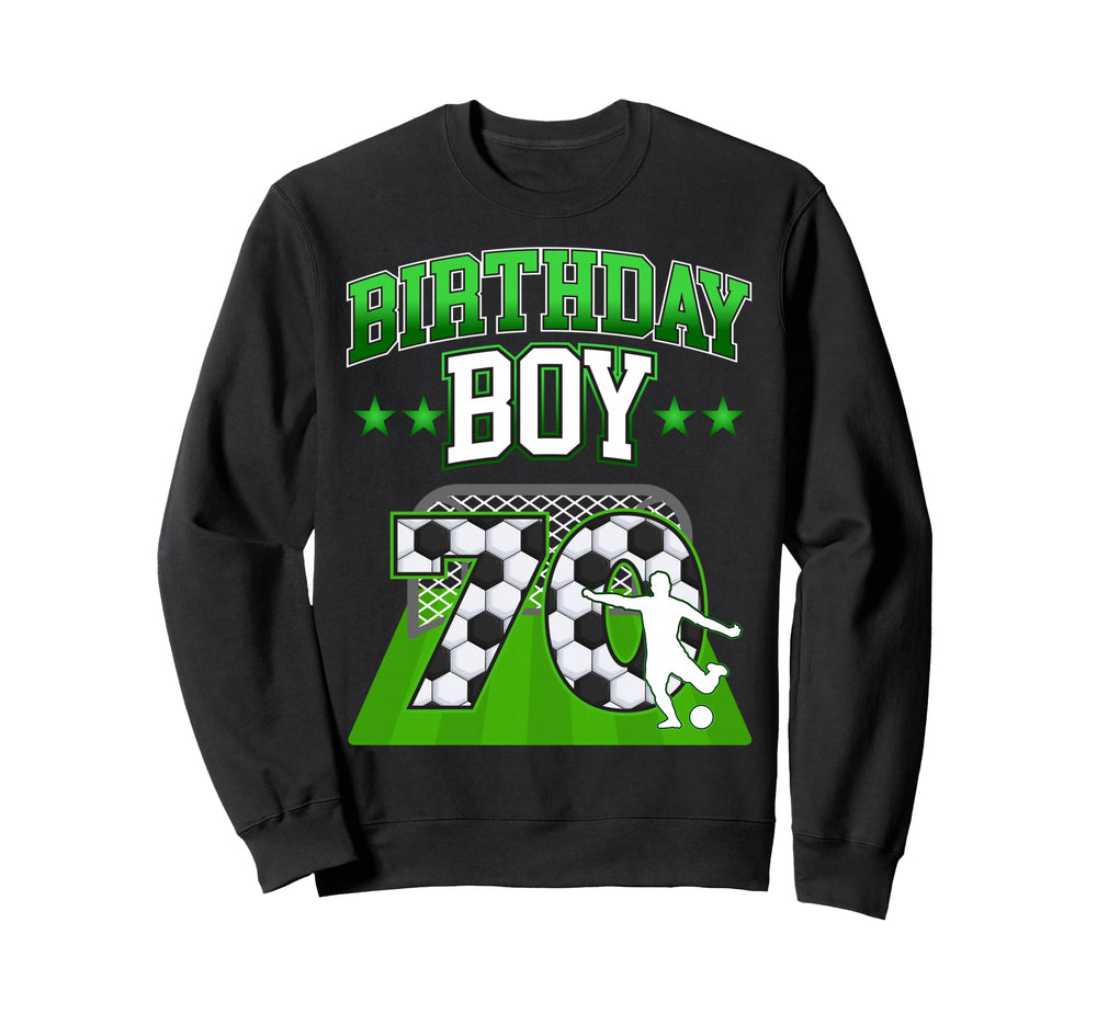 Soccer Themed Birthday Outfit Sweatshirt - Fun Novelty Design for Adults