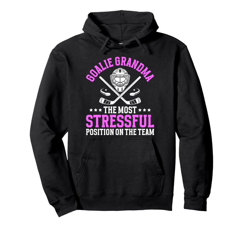 Funny Hockey Goalie Grandma Hockey Hoodie - Aesthetic Graphic for Adults