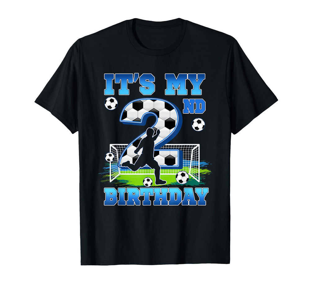 Its My 2Nd Birthday 2 Year Old Soccer T-Shirt - Streetwear Style Men Women