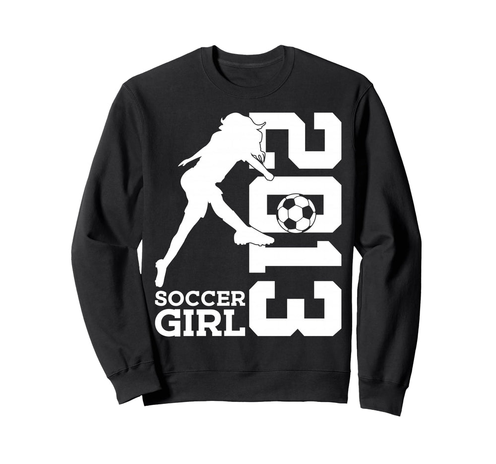 13Th Birthday Soccer 2013 Sweatshirt - Aesthetic Graphic Unisex