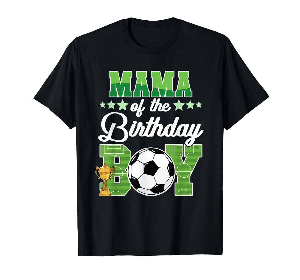 Soccer Mama Birthday Party Soccer T-Shirt - Graphic Print for Adults