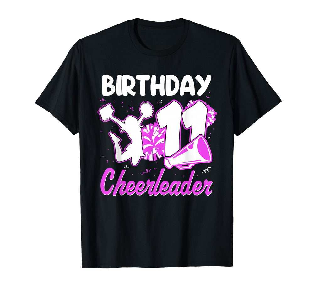 11Th Birthday Cheerleader 11 Years Old T-Shirt - Graphic Print for Adults